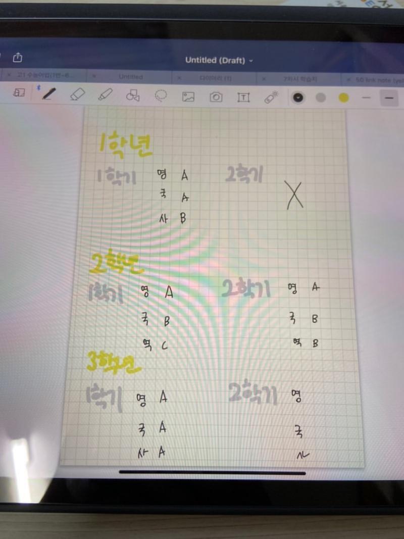 영어는 올 a고 국어 사회가 ..ㅎ 만족할만한 성적은 아닌데 선생님은 괜찮다 하심