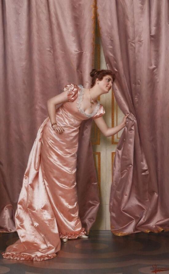 (Vittorio Reggianini / 1858~1938) ์ด๋ถ์ 19์ธ๊ธฐ ์์ ๊ฐ์ผ. 19์ธ๊ธฐ ๊ท์กฑ์ด๋ ๋ถ์ ์ธต ์์ ๋ค(์ ์์ฌ๋๋ค)์ ๋ชจ์ต์ ๋ง