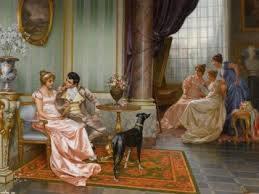 (Vittorio Reggianini / 1858~1938) ์ด๋ถ์ 19์ธ๊ธฐ ์์ ๊ฐ์ผ. 19์ธ๊ธฐ ๊ท์กฑ์ด๋ ๋ถ์ ์ธต ์์ ๋ค(์ ์์ฌ๋๋ค)์ ๋ชจ์ต์ ๋ง