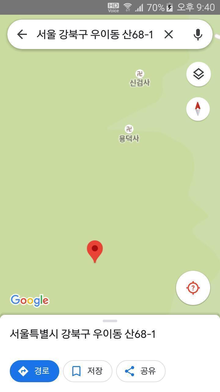 여기가 뭐? 제목이 map 이길래 지도 찾아 봤더니 이렇게 뜨는데? 용덕사? 신검사?