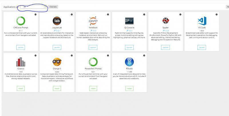 이렇게 바뀌었으면 jupyter lab이라고 되있는거 launch 버튼 눌러서 실행해 그럼 파이썬 준비가 끝났어 (와~~~)