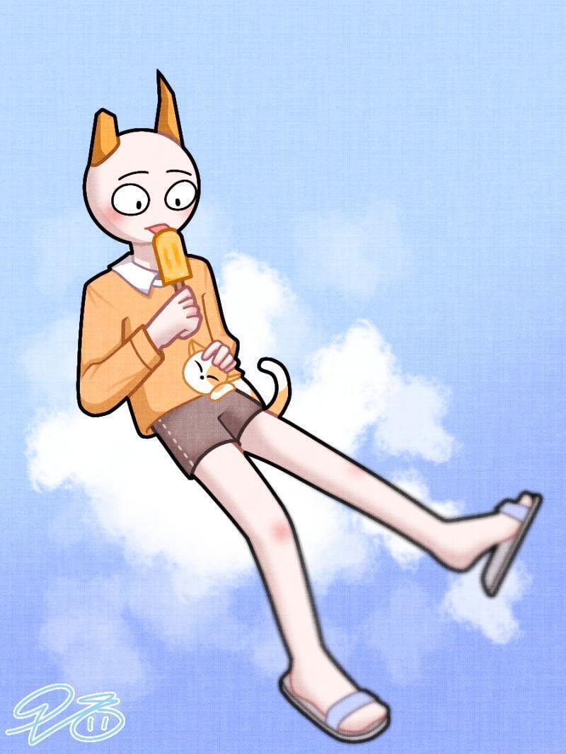 아홉번째그림 아이스크림과 고양이