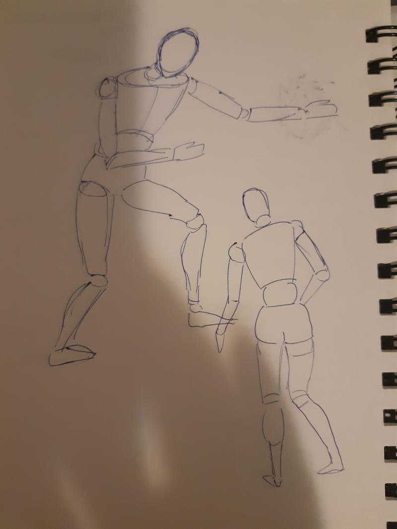 오늘의 최소 할당량. 어제 스킵해서 그림 하나 더 그리는중..