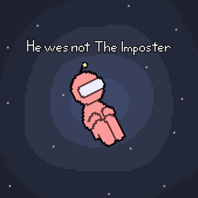 스물일곱번째그림 그는 임포스터가 아니었습니다.