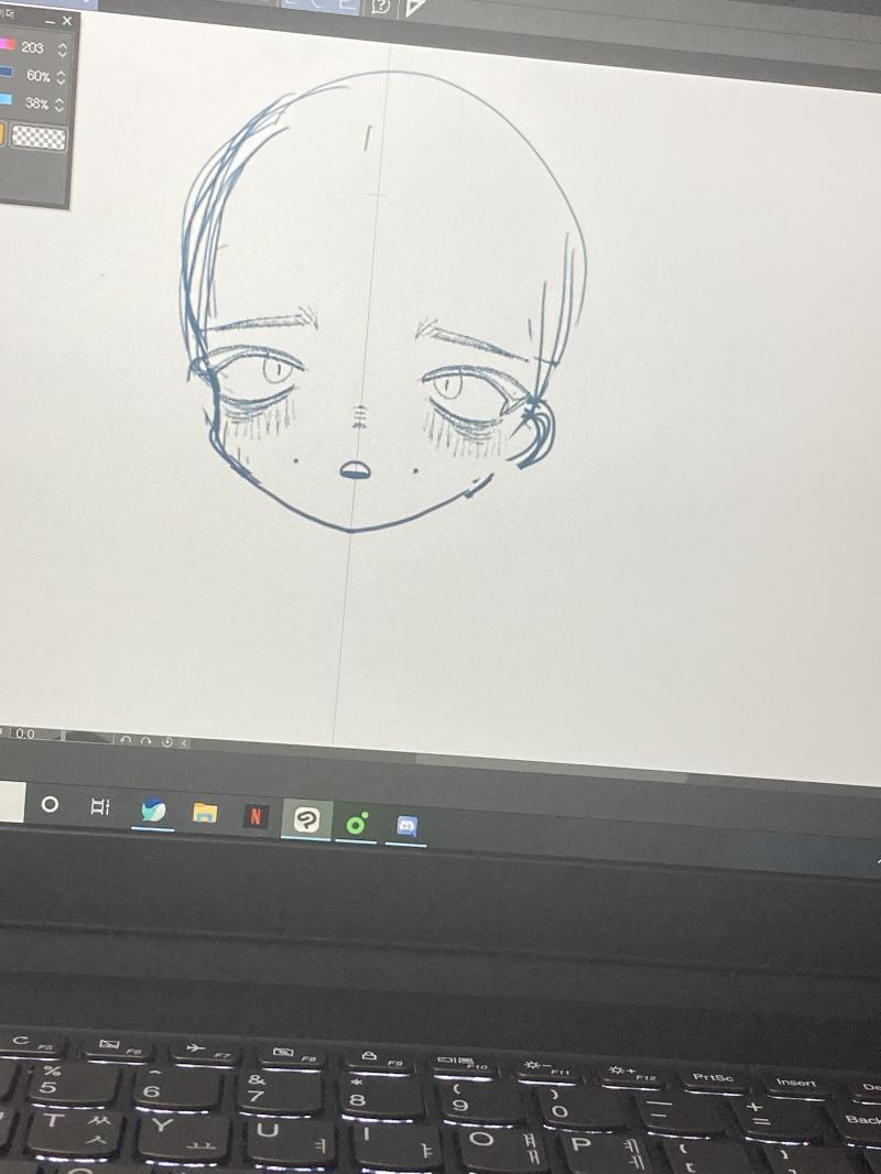 오늘도 열심히 그리믄중! (사실 친구 그려줘야하는데 농땡이준)