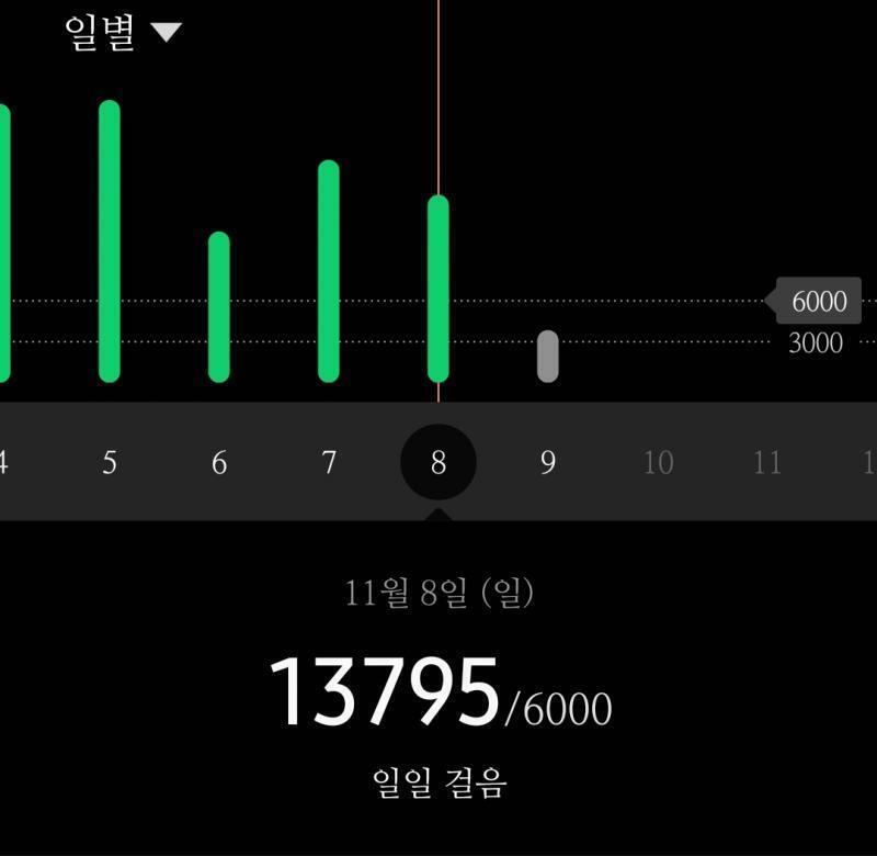 2020/11/08 13795걸음 어제 진짜 집와서 기절했잔아.. 너무 잘잤당ㅎ 근다 사실 아직도 졸려 날이 추워지면 왜이렇게 잠이 느는지 모르