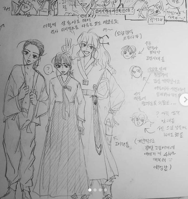 급하게 야매로 그린건데,, 혹시 피드백 가능할까?? ㅜ 너무 오랜만에 그렸고 타블렛도 아니라 그냥 손가락으로 그린거라,, 미안혀,,.전신은 오래