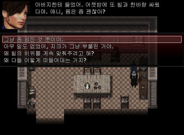 애니는 주홍색 방을 나와 계단을 내려간 뒤 부엌으로 향했다. 부엌에는 바텐더 지크의 딸인 요리사 조시가 요리를 하고 있었다. 애니는 요리를 하고