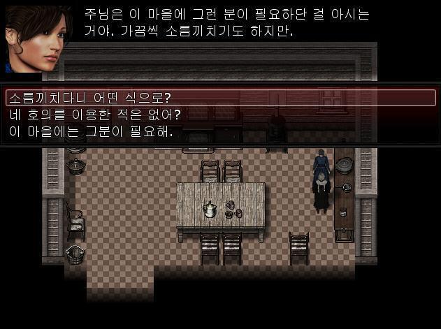 애니: 어거스틴 신부님이 피아노에 있는걸 봤는데... 조시: 내가 신부님의 빨래들을 세탁하고 있었거든. 저기 뒷마당에서 말이야. 조시는 뒷마당이