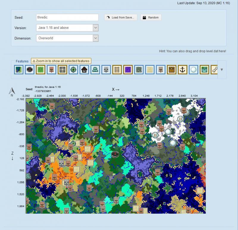 마인크래프트의 새로운 월드 만들때 추천해 주는 사이트가 하나 있어 https://www.chunkbase.com/apps/seed-map#thr