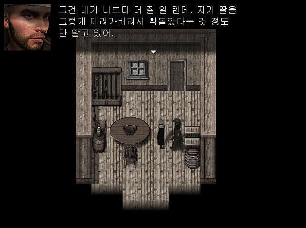 애니: 빌은 어때? 어니: 네가 더 잘 알텐데? 어니? 네가 자기 딸을 데려가서 굉장히 화가 난 상태야. 다시는 그런 짓 하지마.