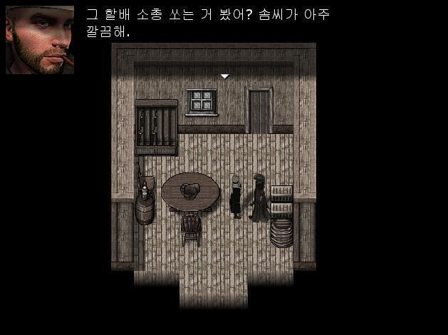 애니: 지크는 요즘 어때? 어니: 그 영감은 걱정할 필요 없지. 그 영감 총 쏘는거 본 적 있어? 엄청 잘 쏜다고! 대체 왜 바텐더하면서 사격재