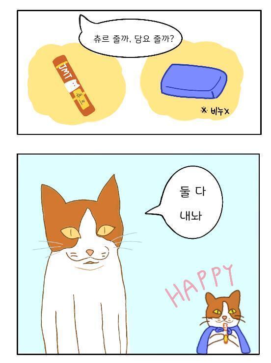 레주야 냥이들 정보 고마워! 난 고양이를 키우지 않지만 많은 사람들이 봤으면 좋겠다ㅎㅎ 취미로 그려서 퀄리티는 낮지만 선물이야. 미니 냥이 너무