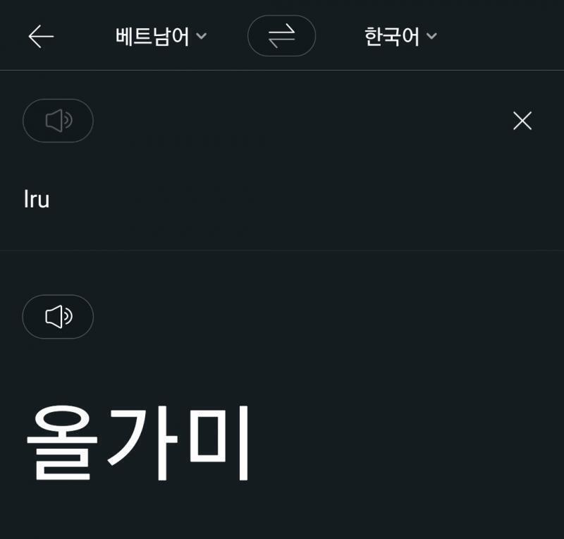 계정 이름은 베트남어로 올가미 보통 영어로 루 라고 읽고..