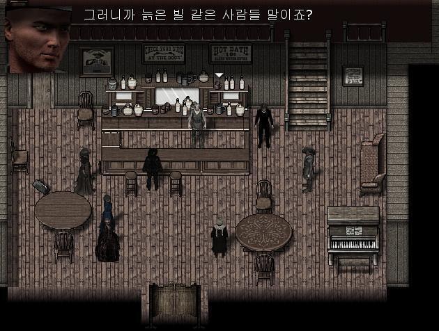애니: 이 마을을 지배하고 싶은 사람들이 신부님이 사라졌으면 좋겠다고 하셨죠. 어거스틴: 네. 맞아요. 보안관: 마을을 지배하고 싶은 사람...