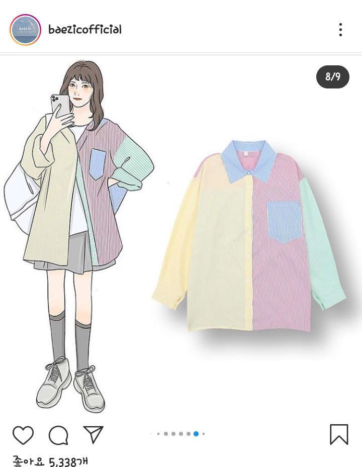 이렇게 디자인은 옷도 좋아한당. 반대되는 거. 특히 색 조합이 이렇게 예쁘면... ♥