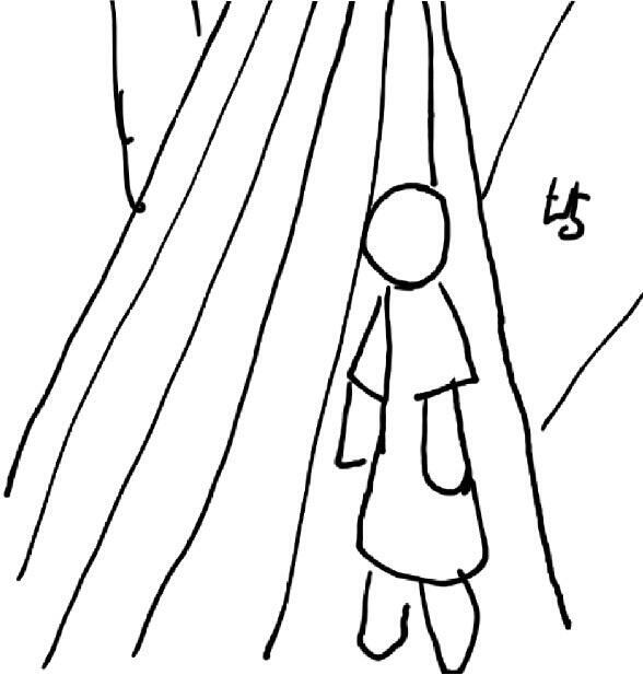 천장이었어 천장에 매달려서 그게 나를 쳐다보고 있었어 그래서 문을 열어도 안 보이는 거였어 매일매일 내가 나오기를 기다리고 있던 거였어 유인했던