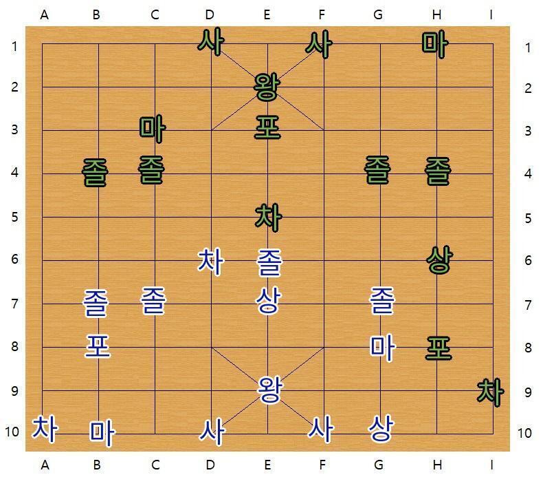 장기의 규칙:>>638 스물일곱번째 턴, 스레주의 차례 스레주는 I1의 차를 I9로 이동하였습니다. 스물여덟번째 턴, 스레더들의 차례 스레더 대
