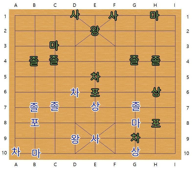 장기의 규칙: >>638 서른세번째 턴, 스레주의 차례 스레주는 F9의 차를 G9로 이동하였습니다. 서른네번째 턴, 스레더들의 차례 스레더 대표