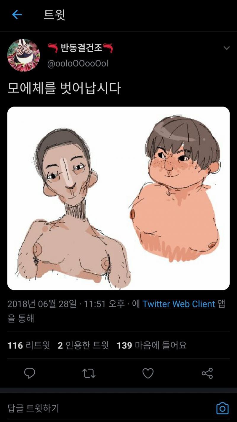 (이미지 후방주의) 나는 모에체가 싫다면서 여캐만 기분 나쁘게 그리고 남캐는 미러링이랍시고 온갖 코르셋 씌워서 그리는 그림쟁이가 세상에서 제일