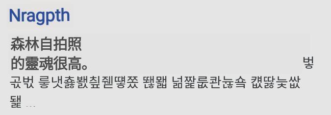 중국어 발음 같기도 해서 중국어로 번역한 다음에 다시 한국어로 번역해봤더니 이런게 나왔어. 도대체 뭘까