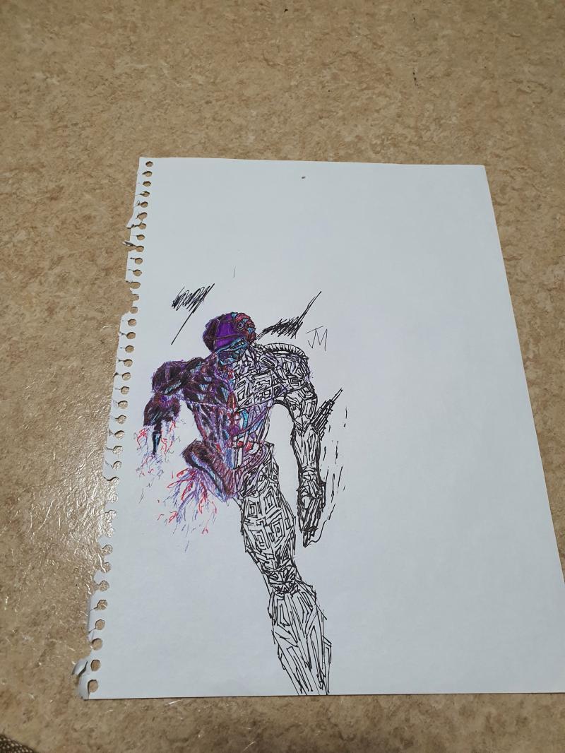 뭘 그리려 한건지는 모르겠으나, 결과적으로는 또 싸이버 퍼-엉크