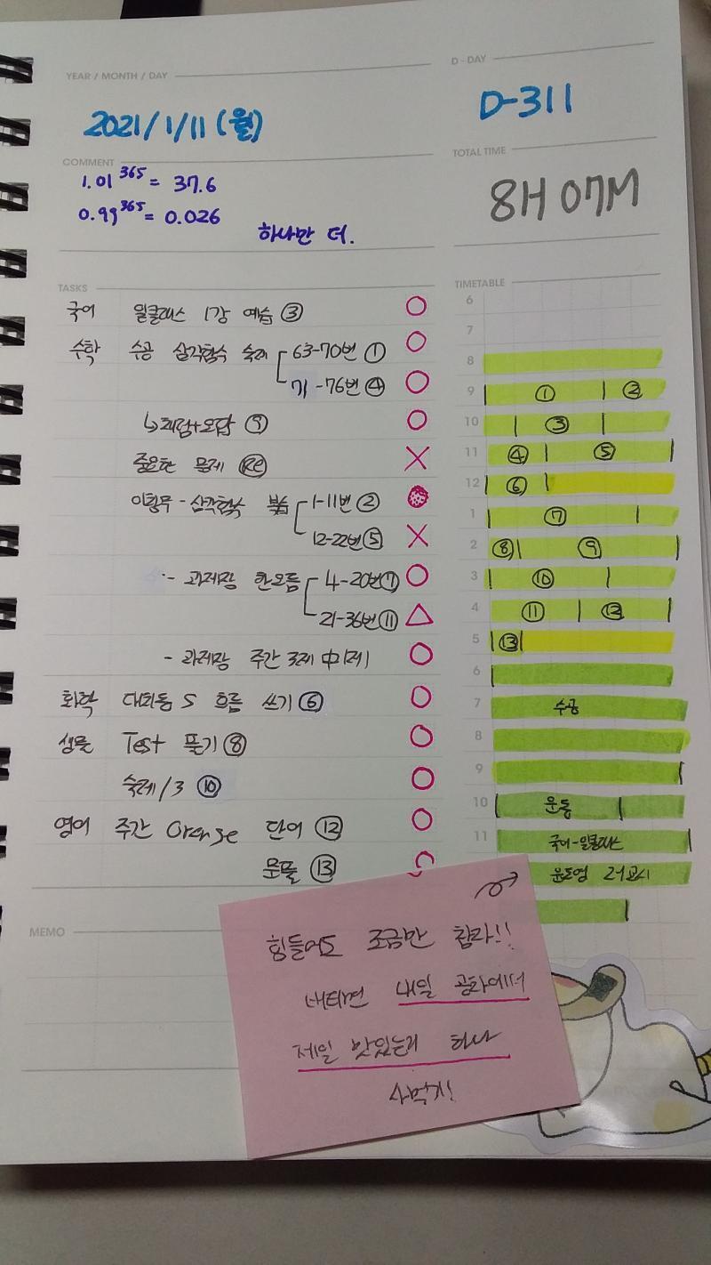 D-311 오늘의 별점: ★ ★ ★ ★ ☆
