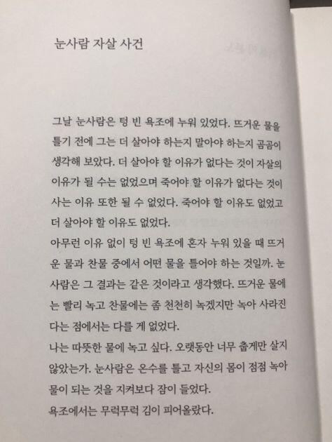 눈사람 자살 사건.