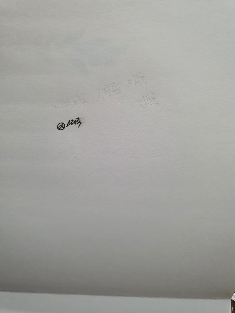 내가 너무 꾹꾹 눌러써서 그렇지 눌러 안쓴거는 이거보다 더 뻘리 흔적 없어지더라 개인적으로 기화펜 강추한다 너무 편해
