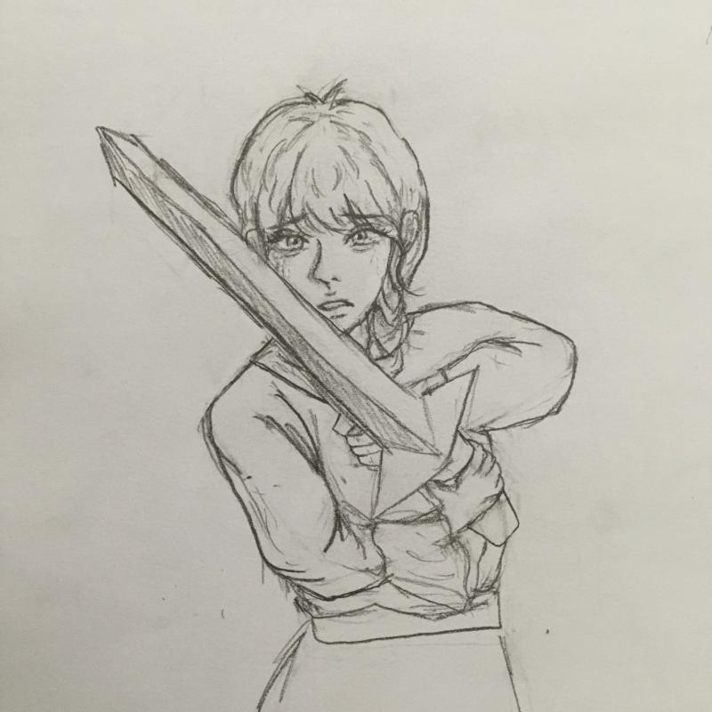 >>698 이런 그림 맞는 거야...? 처음에 남자 머리로 그렸다가 뭔가 여자 머리 딴 것처럼 보이는 게 있어서... 그림 망쳐서 미아내 레스주