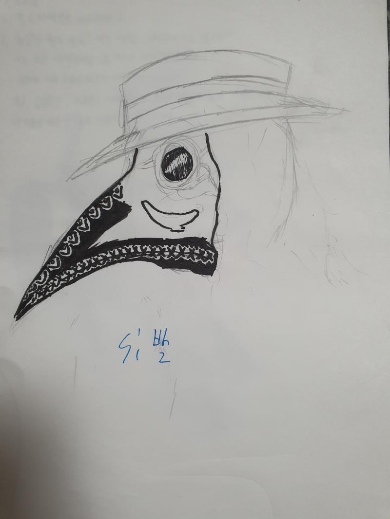 번외편++ 망한그림. 1, 역병의사 첫 도전 두번째로 그린게 바로>>60