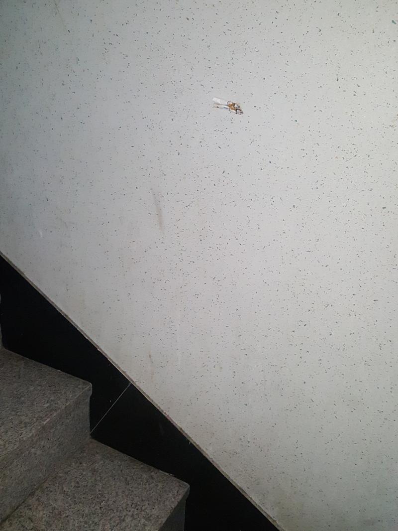 벽에 있어
