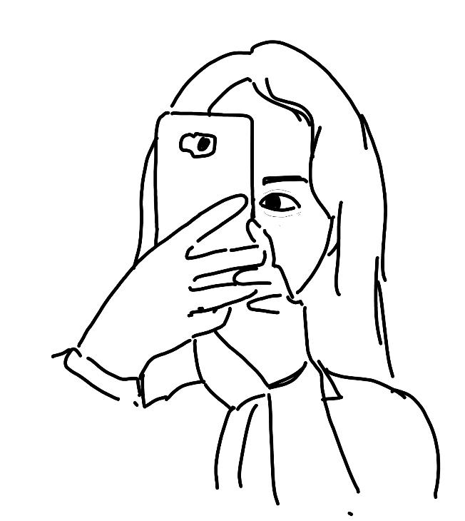 걍 예ㅔ전에 찍었던 거울샷 위에 따라그려봄 혹시나 누가 나 알아볼까봐 얼굴~눈부분만 그대로하고 좀 바꿨어 ㅋㄹㅌㅋ ㄹㅇ루 과장안하고 저정도로나옴