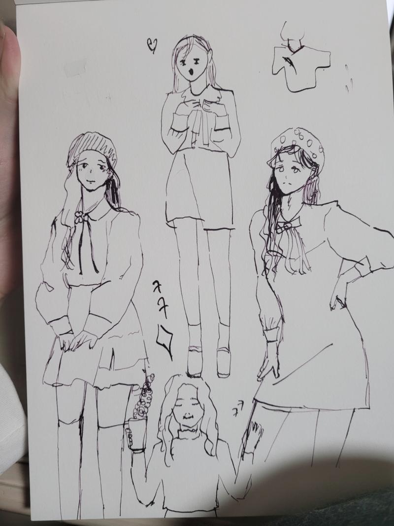 딥펜은 연습초기..