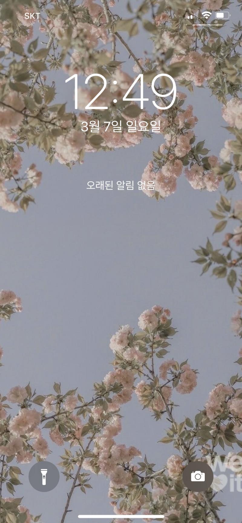 홈화면도 이거야..! 넘 올드해 보이나ㅜㅜ