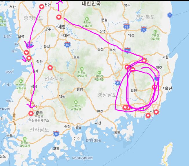 >>34 지금 보니까 오송역이 마치 빙고판 가운데 같은 지역인걸... 마산->송정공원이든 뭐든간에 다 오송역을 통해서 가야하는구나... 일단 전
