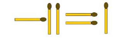 @9 By moving just one match on the left side of the equation it is possible to m