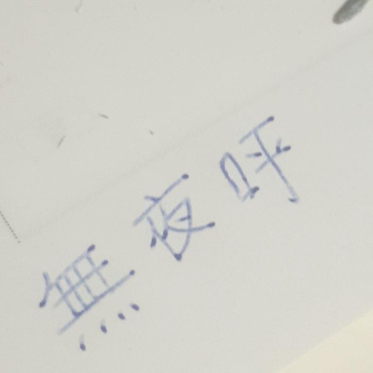 없을 無 밤 夜 부를 呼 밤도 없이 부른다 무야호~