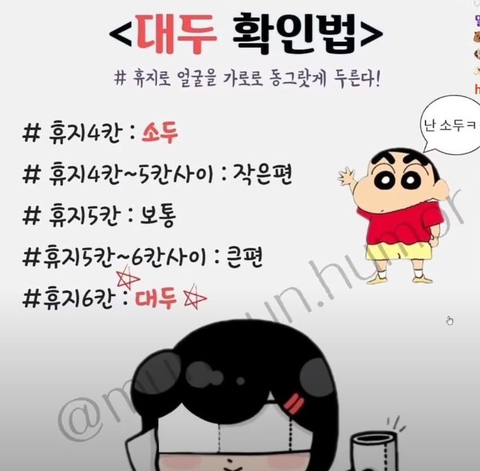 헐 나 대두 아니네? 5칸이야 ㅋㅋㅋㅋㅋㅋㅋㅋㅋㅋ 난... 난 하도 급식때 대두라고 존나 놀림 받기도 했고 내가 생각하기에도 머리 존나 커서 난