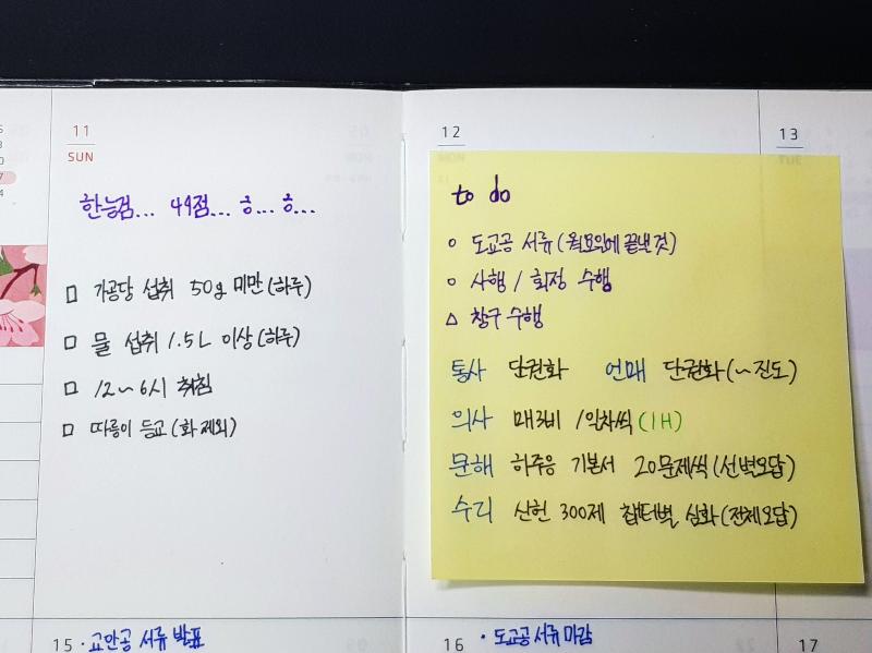 단권화는 자습시간, 수학은 수학시간이랑 아침, 점심시간 이용할 거야. 오늘 따릉이 정기권 끊었는데 왜 화요일에 비오는 거야 아냐 사실 비오는 날