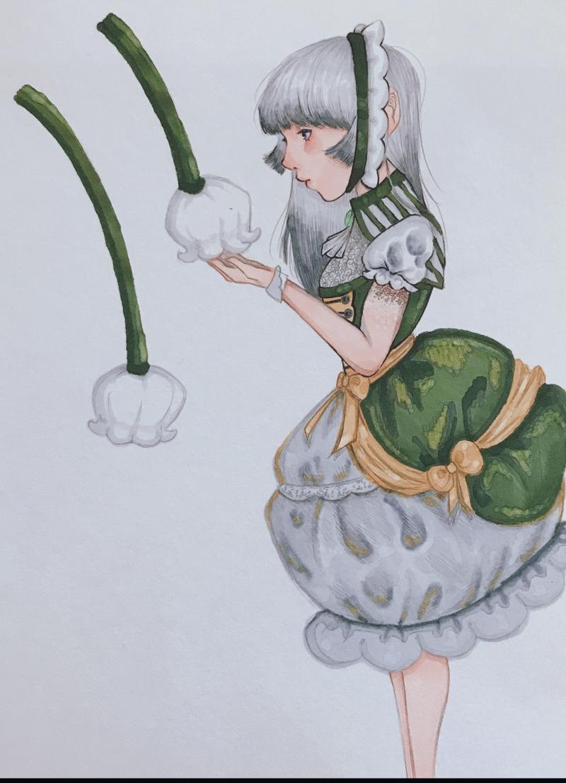은방울 꽃 그린 거