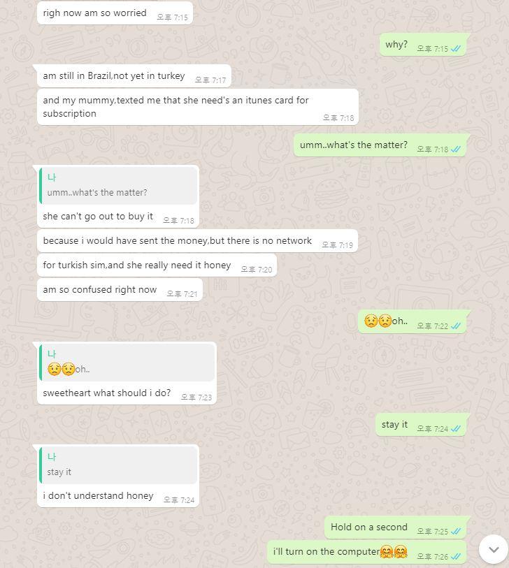 레주옴 스레 까먹고잇엇다 쟤 로맨스스캠 맞고 스레싸기전부터 아무리생각해도 잘생긴+백인+사회적지위+돈많음이 초면에 옐로우몽키 예쁘지도 않은 백수년