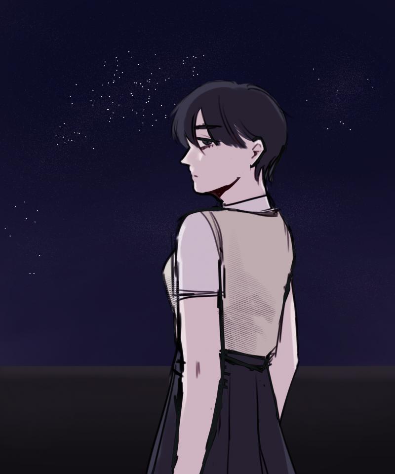 스레주의 표현력을 늘리기 위함이니... 되도록이면 일러스트 형식로 그리려고 배경 꽉 채워서