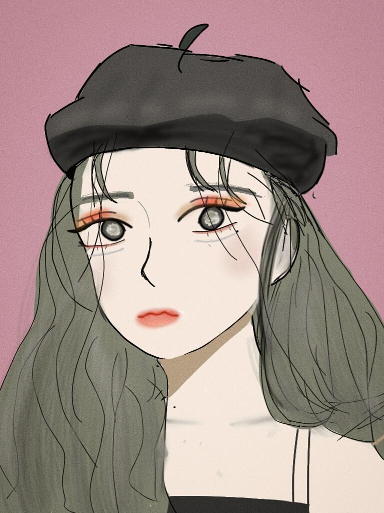 이건 어제 4시간 그린건데 1번째가 내가 그린거고 2번째는 후보정으로 색감 만진거야! 머리카락 그리기가 너무 힘둘다...