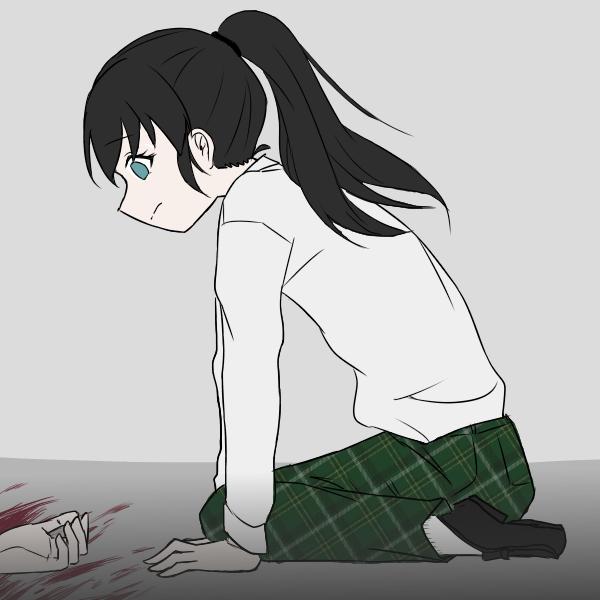 오랜만에 묶은머리