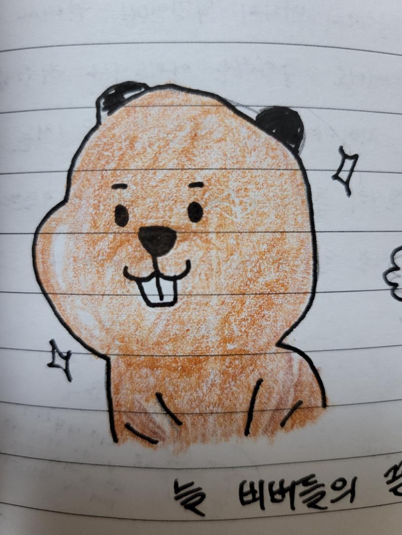 >>954 이름없음이면 누군지 모른다구...!!?! 아이디 안본단 말이야ㅋㅋㅋㅋㅋㅋ 일단 비버그림과 네컷툰이 있으니.. 색칠된 빵실한 비버를 찍