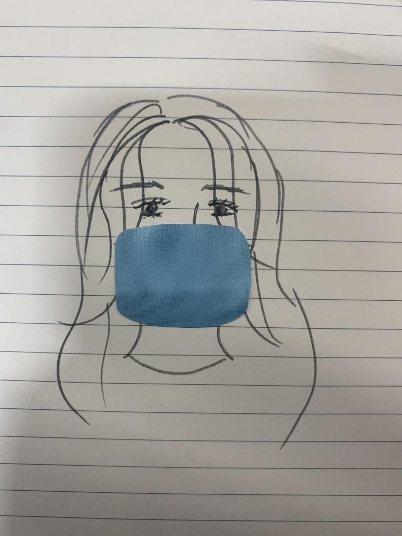 마스크 쓴거
