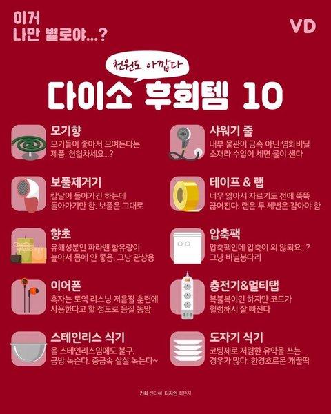 다이소 후회템