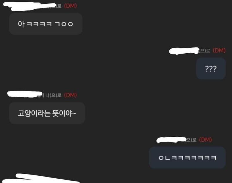 그랬더니 갑자기 나한테 ㄱㅇㅇ라고 보내더라 못 알아들은 건 아닌데 그래서 갑자기 뭐지? 하는 생각에 물음표만 보냈더니 저렇게 답장함 ㅋㅎㅋ