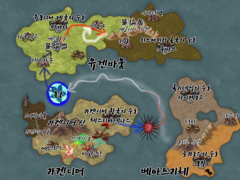 17일차 오전 현재 위치: 벽돌길 최종 목표: [다르바]에서 [이그리스]를 쓰러뜨리기 장기 목표: [아고르낙]에서 [아뉴스 남작]의 영향력 확장